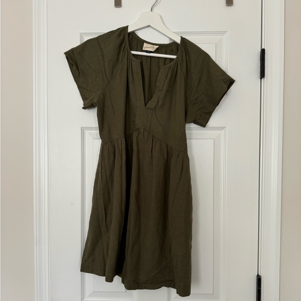 Universal Thread green linen dress XS